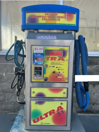 shampoo and spot remover at car wash