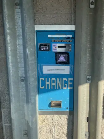 bill change machine at car wash